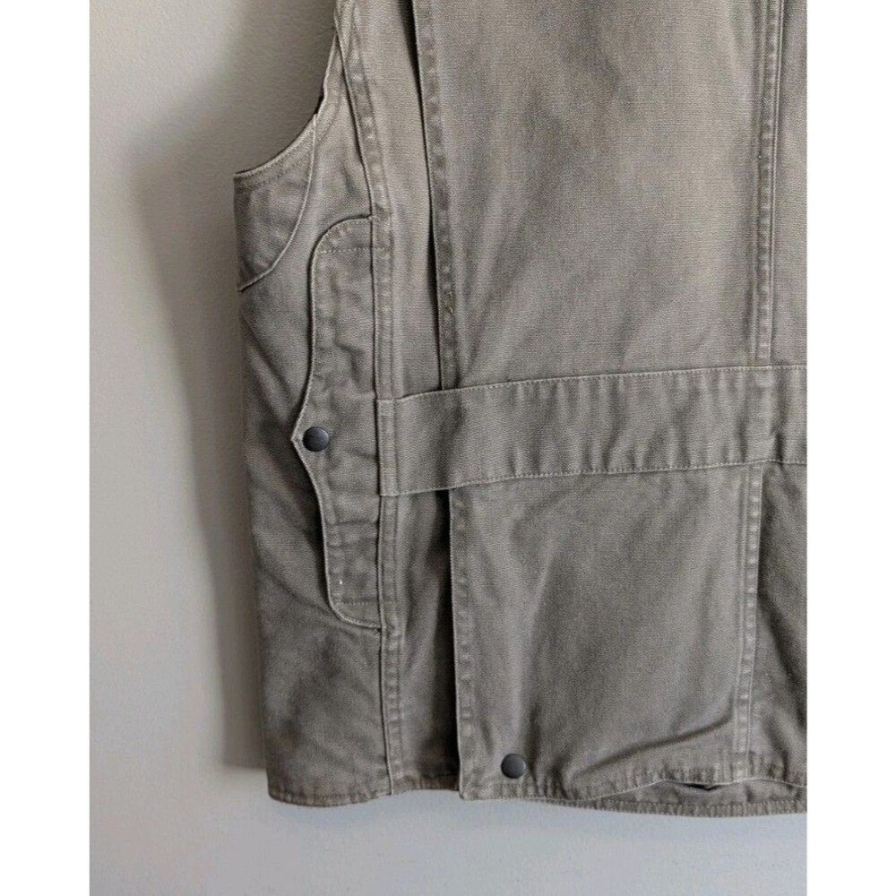 Polo Ralph Lauren Mens Large Hunting Utility Vest Canvas Wool Lined Field Jacket - Picture 3 of 7